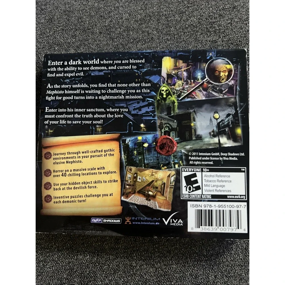 Viva Media Exorcist PC Game Software Everyone 10+ Black Hidden Object Thriller
